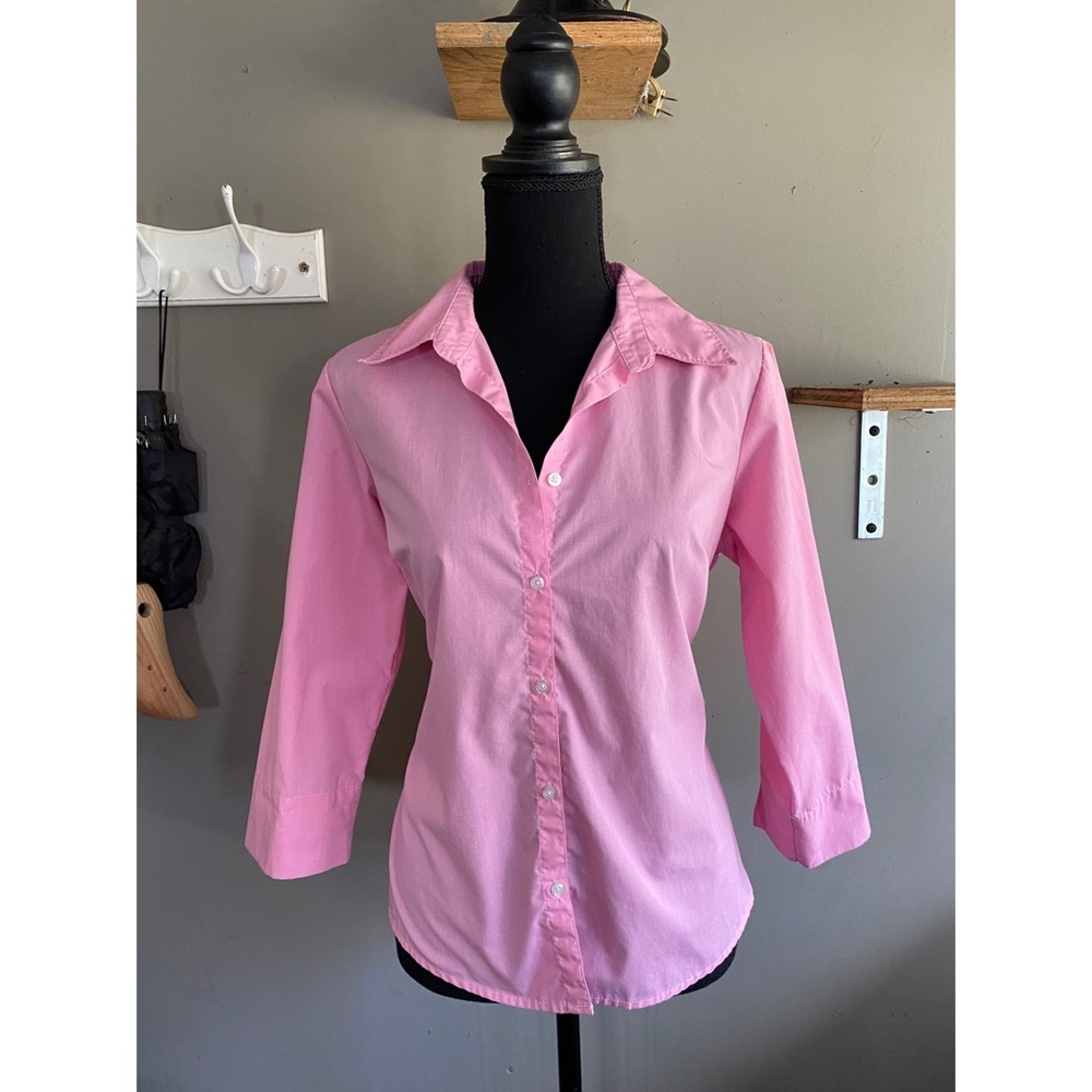 Wrinkle Free Pink Button Down/button up